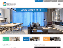 Tablet Screenshot of pendergardens.com